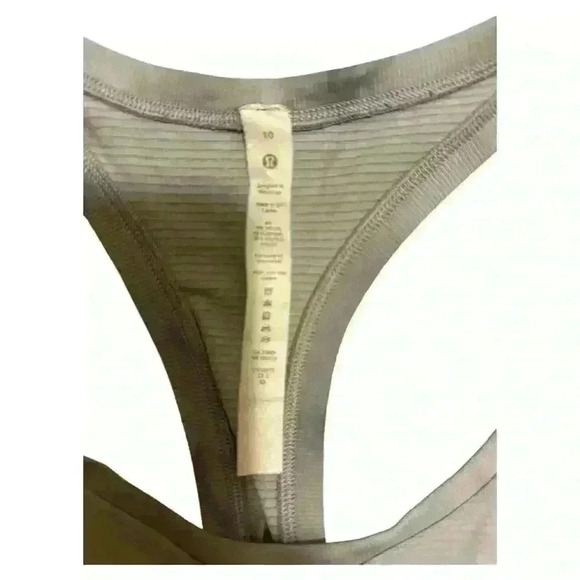 Lululemon Swiftly Tank 2.0 Race Length Size Marble Dye Rhino Grey Size 10 - Picture 9 of 10